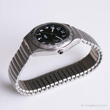Vintage 1996 Swatch YGS407 orologio Black Orobka | Tono d'argento degli anni '90 Swatch