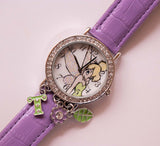 Jahrgang Tinker Bell Fee Disney Uhr | Violett Tinker Bell Uhr für Sie