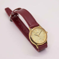 Tono d'oro vintage Dugena Orologio al quarzo per donne | Piccolo orologio da polso