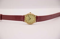 Vintage Gold-Ton Dugena Quarz Uhr für Frauen | Winzige Armbanduhr