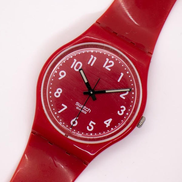 2009 Cherry-Berry GR154 Swatch reloj | Antiguo reloj Recopilación
