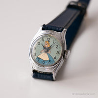 Vintage Alice in Wonderland Watch per lei | Orologio meccanico statunitense degli anni '60