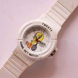 Weiß Tweety Vogel Looney Tunes Jahrgang Uhr | 90er Jahre Armitron Uhr
