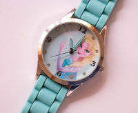 Blue Elsa congelada Disney reloj para mujeres | Señoras Disney Princesa reloj