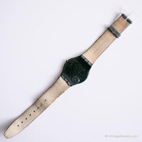 2000 Swatch SFB108 Thinario Uhr | Vintage Schwarz Swatch Skin