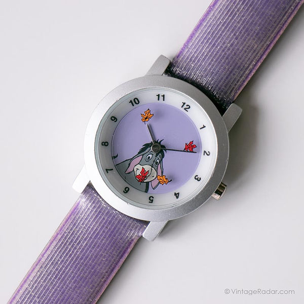 Rosa vintage eeyore reloj para chicas | Winnie the Pooh Disney reloj