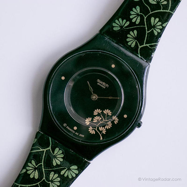 2008 Swatch SFB138 Shimmer Bliss reloj | Floral vintage Swatch Skin