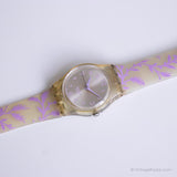 2000 Swatch LP118 Vio-Lait Watch | الزهور القديمة Swatch Lady راقب