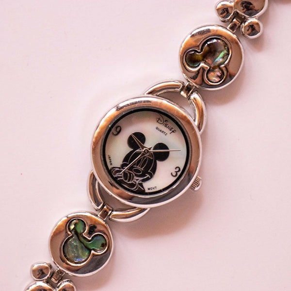 Mickey Mouse Disney Uhr für Frauen | Kleiner Silberton Disney Uhr