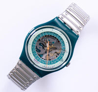 90s STEEL LITE GG403 Swatch Watch | Skeleton Swatch Gent Adjustable Strap
