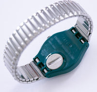 90s Stahl Lite GG403 Swatch Uhr | Skelett Swatch Gent verstellbarer Riemen