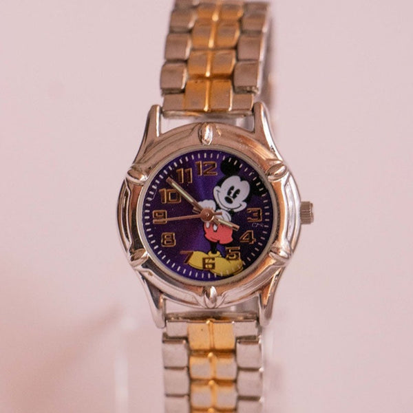 Vintage bleu Mickey Mouse Disney montre | MZB Disney Montre-bracelet