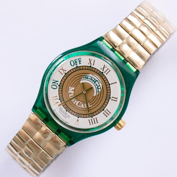 Vintage raro Swatch Musicall martingala slg100 reloj | 90 Swatch