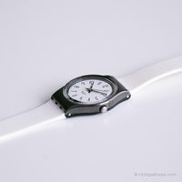 1990 Swatch LX103 DARJEELING Watch | White Vintage Swatch Lady Watch
