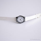 1990 Swatch LX103 Darjeeling reloj | Vintage blanco Swatch Lady reloj