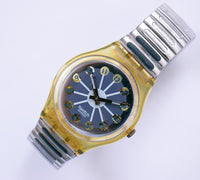 الجزء الأزرق GK148 خمر Swatch مشاهدة | الهيكل العظمي السويسري ساعة