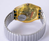 Blaues Segment GK148 Vintage Swatch Uhr | Skelett Schweizer Uhr