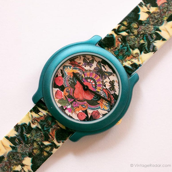 Vida floral vintage de Adec reloj | Cuarzo de Japón reloj por Citizen
