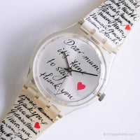 1999 Swatch GK294 Querida mamá reloj | Regalo de día de la madre vintage Swatch