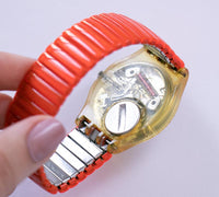 1992 Swatch Normas GK146 reloj | Hipster colorido suizo Swatch reloj