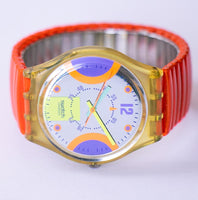 1992 Swatch Standard GK146 orologio | Swiss colorato hipster Swatch Guadare
