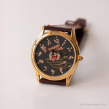 Vintage 1992 Tasmanian Devil Watch | Gold-tone Looney Tunes Armitron Watch