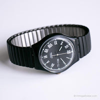 1990 Swatch GB722 NERO Watch | تاريخ أسود خمر Swatch راقب