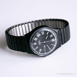 1990 Swatch GB722 NERO Watch | Vintage Black Date Swatch Watch