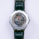 2000 swatch نكهة عمودية shm102 ساعة | هيكل عظمي خمر swatch