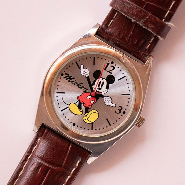 Jahrgang Mickey Mouse Uhr Für Männer und Frauen | 90er Quarz Uhr