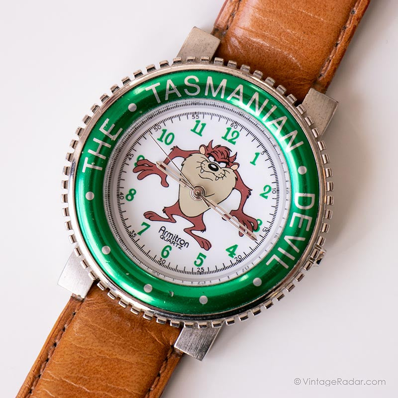 The Tasmanian Devil Armitron Quartz Watch Emerald Green Watch Vintage Radar