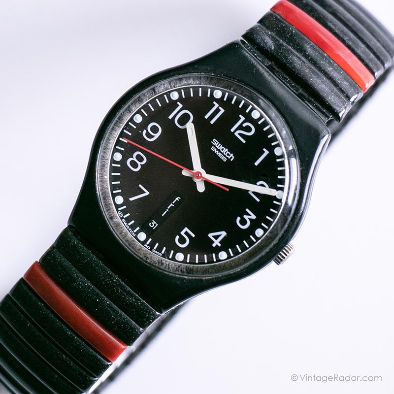 2003 Swatch GB750 RED SUNDAY Watch | Vintage Collectible Swatch