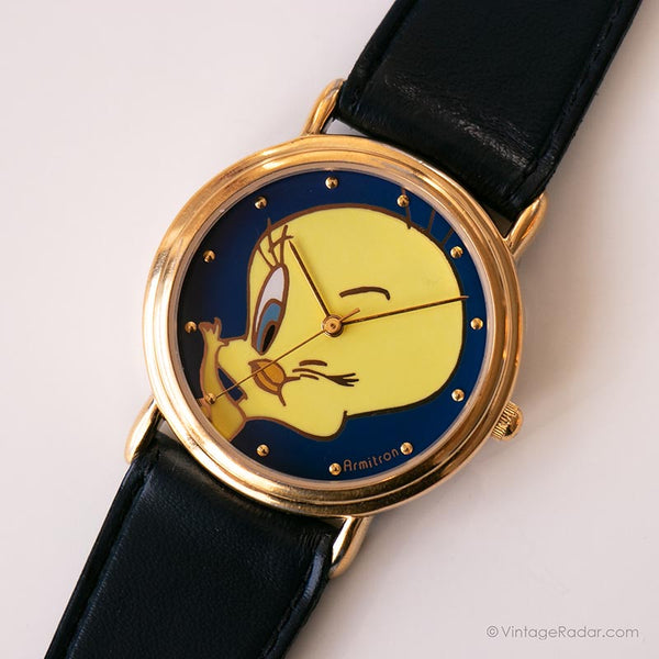 Gold-tone Tweety Bird Vintage Watch | Looney Tunes Armitron Watch
