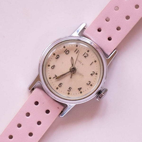 Meccanico retrò Timex Guarda | Elegante orologio da tono d'argento per le donne