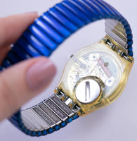 Blue 90s Dropá GK708 Swatch Guarda | Swiss geometrico Swatch Gent Watch