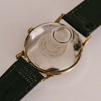 1980er Gold Timex Elektrisch Uhr | 34 mm seltener Jahrgang Timex Armbanduhr