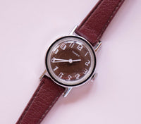 Ultra seltenes Schokoladen-Dial Timex Uhr | Sehr klein Timex Mechanisch Uhr
