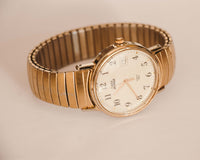 Oro vintage de los años 1990 Timex Fecha indiglo reloj | 90s elegante Timex reloj
