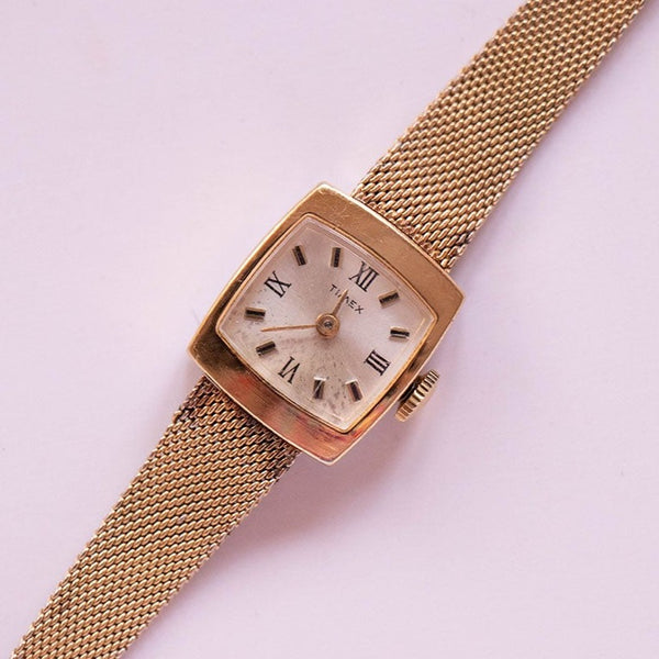 Vintage Art Deco Mechanical Timex Watch For Women | Square Timex Watch