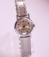 Mechanisch Timex Uhr Für Frauen | Wunderschöne silberfarbene Damen Uhr