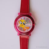 Rouge vintage Tweety montre Pour les dames | Looney Tunes Armitron montre