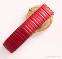 Rote Marine SDK114 Vintage swatch | Atemberaubendes Skelettschweizer Uhr