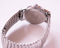 Mecánico Timex reloj Para mujeres | Hermosas damas plateadas reloj