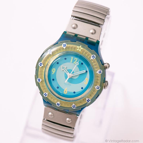Seaghost SDN907 Vintage Scuba swatch Uhr | Blau Swatch Scuba Loomi