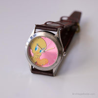 Vintage Pink Dial Tweety Uhr | Armitron Japan Quarz Uhr für Sie