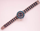 1970er Jahre seltenes Blau-Dial Timex Mechanisch Uhr | Jahrgang Timex Uhr