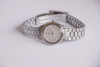 Seiko 2A22-0010 A1 Quarz Uhr | Minimalistische silberfarbene Damen Uhr