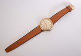 Gold-tone Mechanical Timex Watch for Men | 60s Vintage Timex Wristwatch