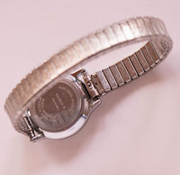 Ladies Meccanica tono d'argento Timex Guarda | NOS Vintage Timex per donne