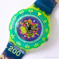 Bay Breeze SDJ101 Swatch Uhr | Vintage Swiss Scuba Swatch Uhr
